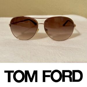 Tom Ford Charles aviator sunglasses-gold with brown lenses